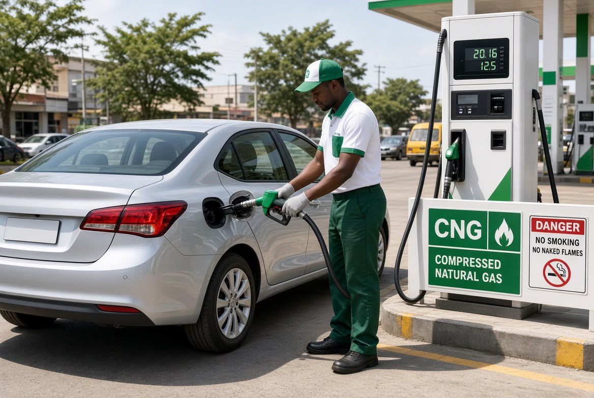 Car filling CNG